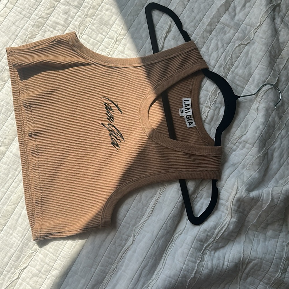 🧸I.AM.GIA tank top VEA TANK TOP BROWN CAMEL XL (one size)